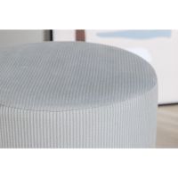 Svea Cleo poef - rib - grijs