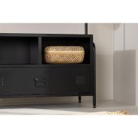 Svea Zanda kledingrek - 175 x 100 cm - zwart