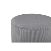 Svea Cleo poef - rib - grijs