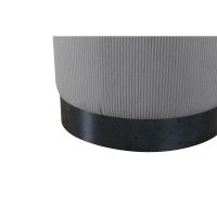 Svea Cleo poef - rib - grijs