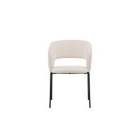 Svea Pirlo eetkamerstoel - linnen - wit