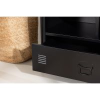 Svea Zanda kledingrek - 175 x 100 cm - zwart