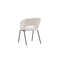 Svea Pirlo eetkamerstoel - linnen - wit