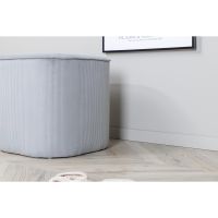 Svea Arlo poef - rib - grijs