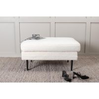 Svea Kira hocker - teddy - wit