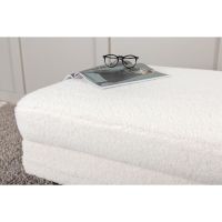 Svea Kira hocker - teddy - wit