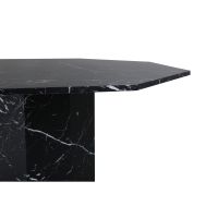 Svea Lino ronde eettafel - ø110 cm - marmer - zwart