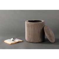 Svea Zara poef - rib - bruin