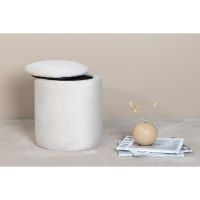 Svea Zara poef - velvet - beige