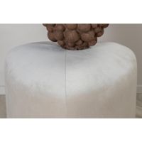 Svea Troy poef - velvet - beige