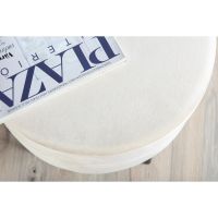 Svea Zane hocker - velvet - beige