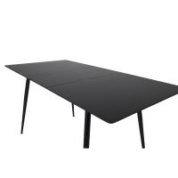 Svea Niva uitschuifbare eettafel - 120/160 x 80 cm - zwart