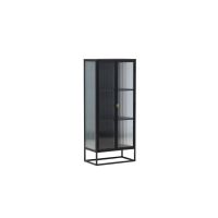 Svea Limo vitrinekast - 70 x 160 cm - zwart