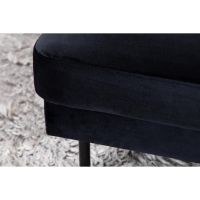 Svea Rio hocker - velvet - zwart