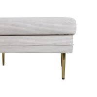 Svea Tess hocker - rib - beige