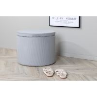 Svea Blaze poef - rib - grijs