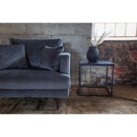 Svea Ruma fauteuil - velvet - donkergrijs