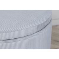 Svea Blaze poef - rib - grijs