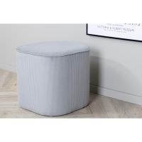 Svea Arlo poef - rib - grijs