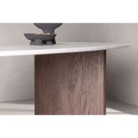 Svea Movo organische eettafel - 180 x 90 cm - betonlook