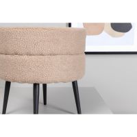 Svea Zane hocker - teddy - beige