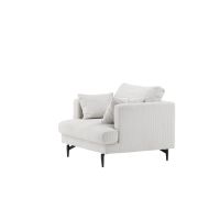 Svea Ruma fauteuil - ribstof - beige