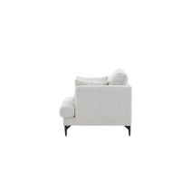 Svea Ruma fauteuil - ribstof - beige