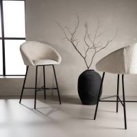 Svea Kirla barkruk 69 cm - teddy - wit