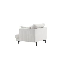 Svea Ruma fauteuil - ribstof - beige