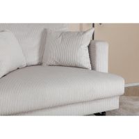 Svea Ruma fauteuil - ribstof - beige