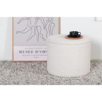 Svea Blaze poef - teddy - wit