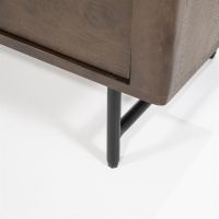 Eleonora TV meubel Lio - Mango hout & travertin - 170 cm - 2 deurs