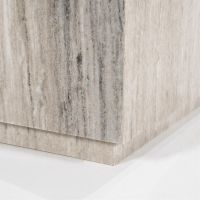 Eleonora Vierkante bijzettafel Vince - marmer - 30,5x30,5 cm