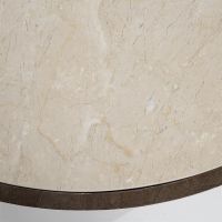 Eleonora Salontafels Hazel - mangohout & marmer - set van 2