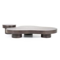 Eleonora Organische salontafel Bobbie - 150x110 cm - bruin