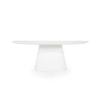 Eleonora Ovale eettafel Elin - 200x110 cm - wit