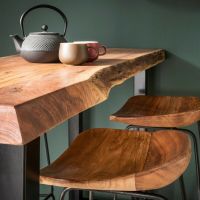 Fraaai Elody barkruk acaciahout naturel 71cm