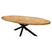 Dax eettafel industrieel ovaal 180 cm van het woonmerk Kick Collection