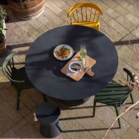 Woood Dover kruk betonlook antraciet 45x35cm