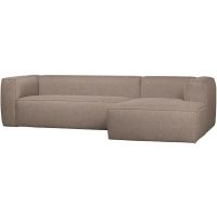 Woood Bean hoekbank rechts incl. kussens gemêleerd