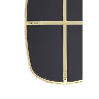 Light & Living Bralo spiegel 36x1,5x55 cm - helder glas+goud