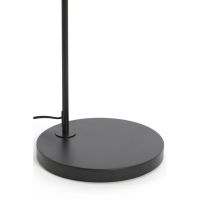 Light & Living Lukaro vloerlamp 67x30,5x160 cm - glas smoke/mat zwart