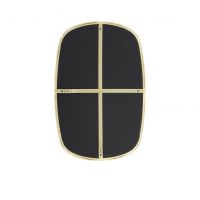 Light & Living Bralo spiegel 36x1,5x55 cm - helder glas+goud