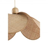 Light & Living Lavrio hanglamp Ø60,5x30,5 cm - webbing naturel+hout