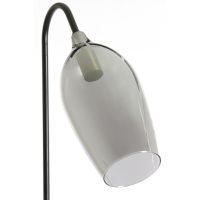 Light & Living Lukaro vloerlamp 67x30,5x160 cm - glas smoke/mat zwart