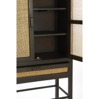 Light & Living Nipos kast met lade 90x45x160 cm - mangohout donkerbruin