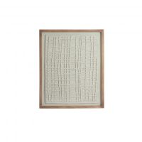 Light & Living Haiku wandornament 74x2x90 cm - papier-maché crème