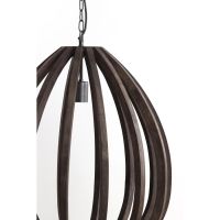 Light & Living Barsia hanglamp Ø40x42 cm - hout donkerbruin