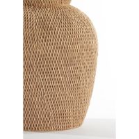 Light & Living Vedella vaas deco Ø26x28 cm - licht bruin