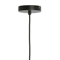 Light & Living Pleated hanglamp Ø60x23 cm - zwart/naturel